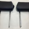 2016-2021 F87 BMW M2 Dakota Black Leather Rear Seat Headrests / Blue Stitching / B2008