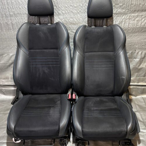 2015-2018 Subaru WRX STI Series Blue Black Suede Seats w/ Blue Stitching / 62K SS018