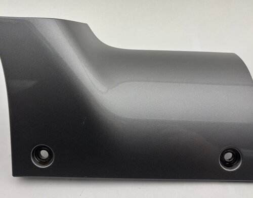 2018-2025 Jeep Wrangler JL Passenger Side Fender Wiper Cowl End Plate Trim Panel / Billet Silver Metallic JL012