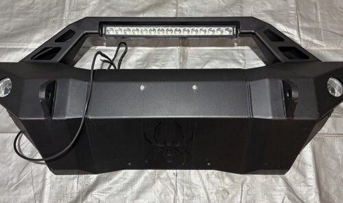 2020-2024 Jeep Gladiator Black Widow Steel Front Bumper Beam w/ 20" Light Bar / JT003