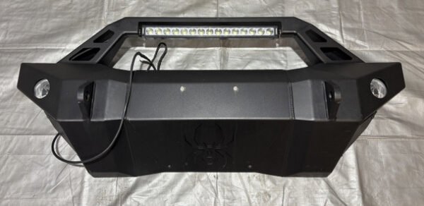 2020-2024 Jeep Gladiator Black Widow Steel Front Bumper Beam w/ 20" Light Bar / JT003
